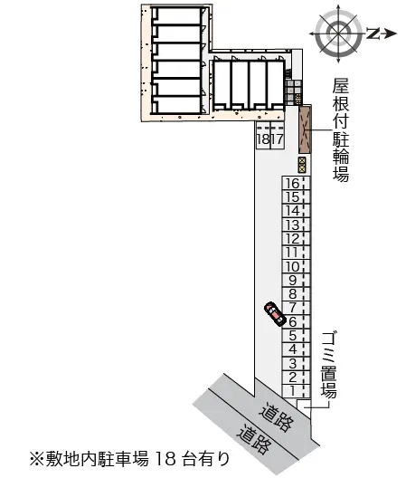 栗原市築館内沢 月極駐車場